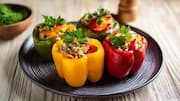 Quick and healthy: Stuffed capsicum cups