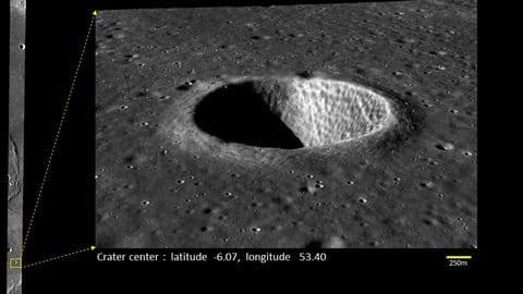 ISRO released two 3D shots taken by Chandrayaan-2 ISRO released two 3D shots taken by Chandrayaan-2