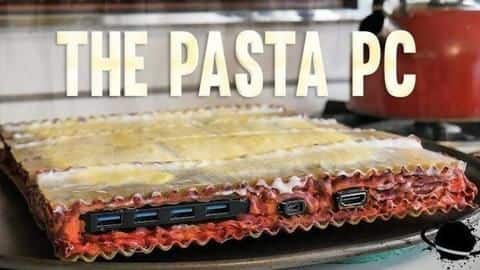 YouTuber makes 'Pasta PC' on wife's demand. And it works YouTuber makes 'Pasta PC' on wife's demand. And it works