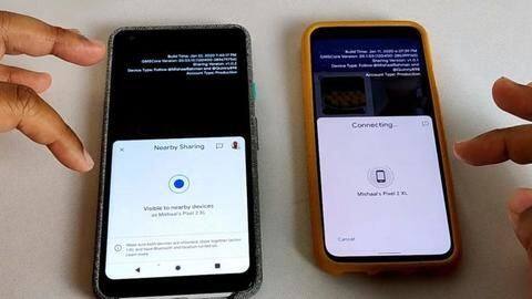 Nearby Sharing, Google's challenger for Apple AirDrop, seen in action Nearby Sharing, Google's challenger for Apple AirDrop, seen in action
