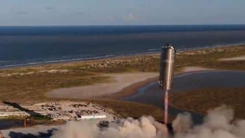 SpaceX's Starship prototype flies, lands for the first time SpaceX's Starship prototype flies, lands for the first time