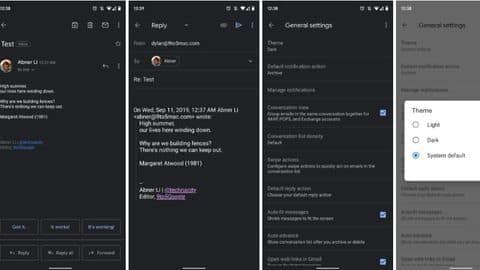 Here's how to enable the dark mode Here's how to enable the dark mode