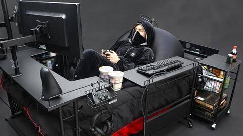 This novel 'gaming bed' will let you rest and play This novel 'gaming bed' will let you rest and play