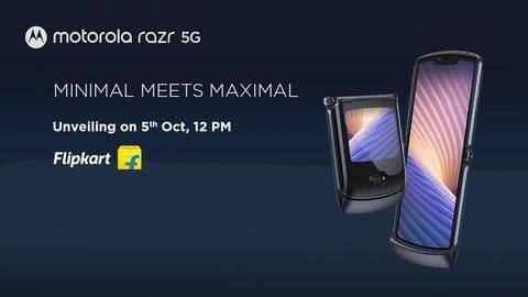 Motorola's foldable RAZR 5G to be launched on October 5 Motorola's foldable RAZR 5G to be launched on October 5