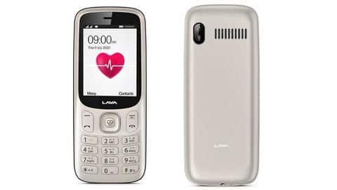 This feature phone can monitor blood pressure and heart rate This feature phone can monitor blood pressure and heart rate