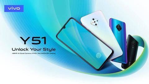 Vivo Y51 (2020), with 48MP quad rear cameras, launched Vivo Y51 (2020), with 48MP quad rear cameras, launched