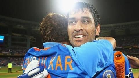 Here's where Sachin Tendulkar feels MS Dhoni should bat Here's where Sachin Tendulkar feels MS Dhoni should bat