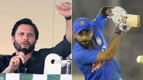 Afridi impressed by Kohli's T20I performance against South Africa Afridi impressed by Kohli's T20I performance against South Africa