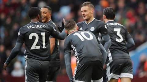 Leicester currently placed above defending champions Leicester currently placed above defending champions