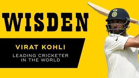 Wisden Cricketers' Almanack 2019: Virat Kohli wins twin accolades Wisden Cricketers' Almanack 2019: Virat Kohli wins twin accolades