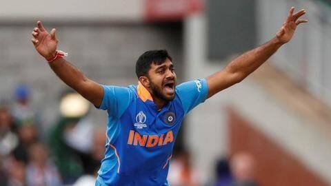 Vijay Shankar scripts a record with World Cup debut ball Vijay Shankar scripts a record with World Cup debut ball
