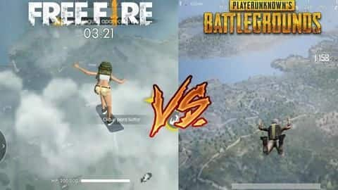 pubg and free fire video