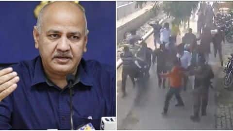 BJP goons attacked Delhi Deputy CM Manish Sisodia's house: AAP BJP goons attacked Delhi Deputy CM Manish Sisodia's house: AAP
