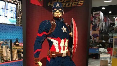 Life-sized Lego models of other superheroes have also been made Life-sized Lego models of other superheroes have also been made