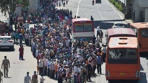 Amid lockdown, UP government starts evacuation of stranded migrant workers Amid lockdown, UP government starts evacuation of stranded migrant workers