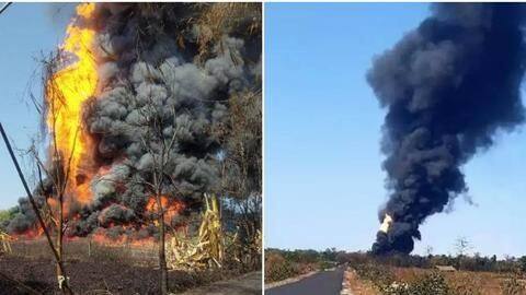 Assam's Baghjan oil well catches fire after leaking for weeks Assam's Baghjan oil well catches fire after leaking for weeks