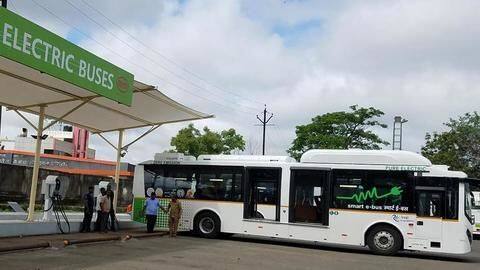 Bus ours; not being charged by us: PMPML Bus ours; not being charged by us: PMPML