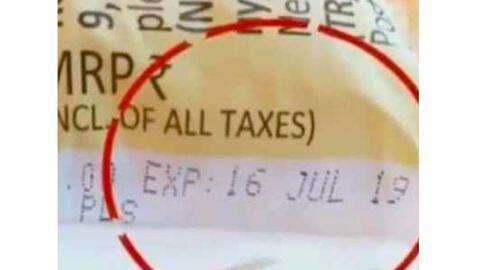 Oil packets distributed in Kolluru block expired on July 16 Oil packets distributed in Kolluru block expired on July 16