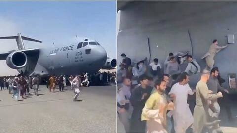 Kabul airport: Visuals show people falling to death from planes Kabul airport: Visuals show people falling to death from planes