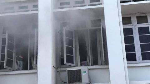 Gold smuggling case evidence burnt in Kerala Secretariat fire: Opposition Gold smuggling case evidence burnt in Kerala Secretariat fire: Opposition