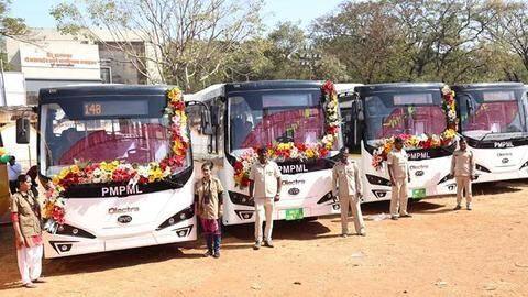 PMPML welcomed 75 electric buses into its fleet this year PMPML welcomed 75 electric buses into its fleet this year
