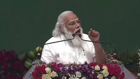 Modi praises farmers in Tamil Nadu while launching infrastructure projects Modi praises farmers in Tamil Nadu while launching infrastructure projects