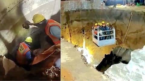 Madhya Pradesh tunnel cave-in: 2 laborers remain stuck; 7 rescued Madhya Pradesh tunnel cave-in: 2 laborers remain stuck; 7 rescued