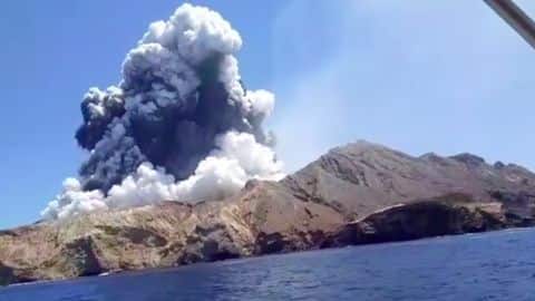 Left five minutes before the volcano erupted: Eyewitness Left five minutes before the volcano erupted: Eyewitness