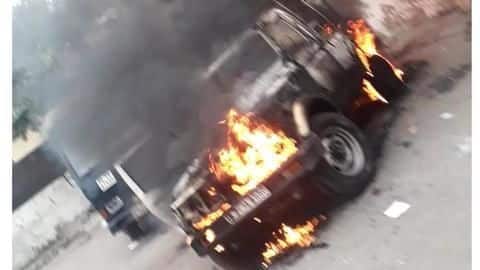 Police vehicle hit lawyer's vehicle: Tis Hazari Bar Association's office-bearer Police vehicle hit lawyer's vehicle: Tis Hazari Bar Association's office-bearer