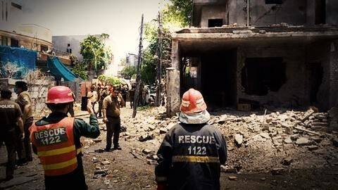 Blast in Lahore near Hafiz Saeed's house; 3 killed Blast in Lahore near Hafiz Saeed's house; 3 killed