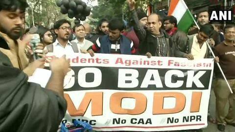 Several outfits stage protests during Modi's visit Several outfits stage protests during Modi's visit