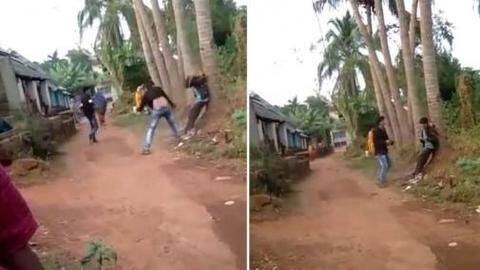 Odisha man tied to a tree, beaten, urinated on Odisha man tied to a tree, beaten, urinated on
