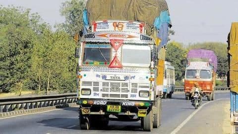 Truck driver fined Rs. 86,500 under new Motor Vehicle Act Truck driver fined Rs. 86,500 under new Motor Vehicle Act