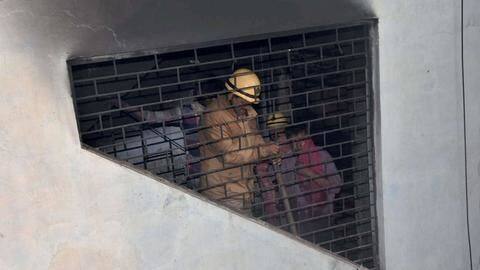 Fire doused; rescue operations underway Fire doused; rescue operations underway