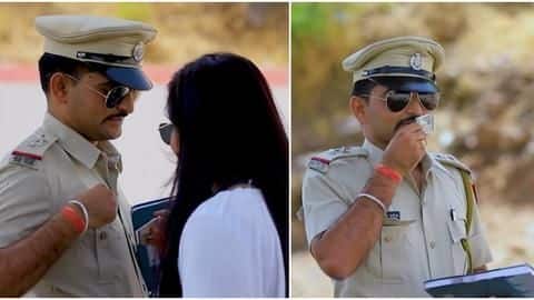 Rajasthan cop seen "taking bribe" in pre-wedding shoot; served notice Rajasthan cop seen "taking bribe" in pre-wedding shoot; served notice