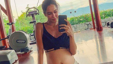 Pregnant with second child, Lisa Haydon shares gym selfie Pregnant with second child, Lisa Haydon shares gym selfie