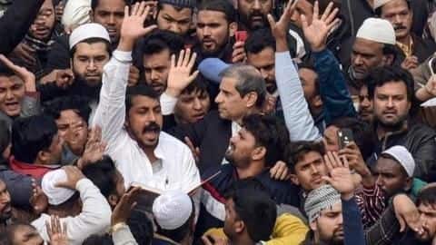 Azad was charged with rioting, unlawful assembly, etc. Azad was charged with rioting, unlawful assembly, etc.