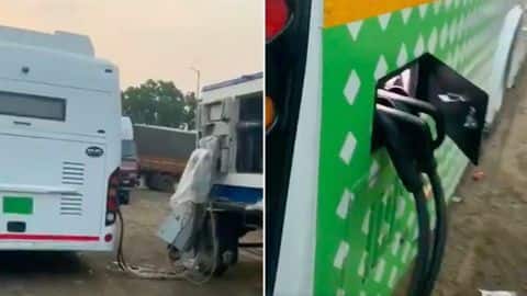 Pune: Diesel-run generator charges electric bus; transport body blames drivers Pune: Diesel-run generator charges electric bus; transport body blames drivers