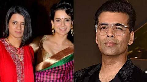 Since nepotism debate, Rangoli hasn't been a fan of KJo Since nepotism debate, Rangoli hasn't been a fan of KJo