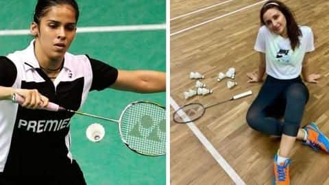 #NehwalBiopic: Parineeti gets hilariously trolled by team while practising badminton #NehwalBiopic: Parineeti gets hilariously trolled by team while practising badminton