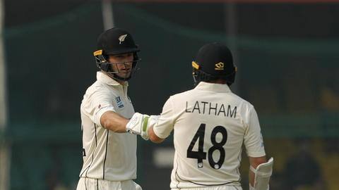 India vs New Zealand: Visitors make merry on Day 2 India vs New Zealand: Visitors make merry on Day 2
