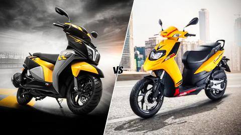 2021 Aprilia SR 125 v/s TVS Ntorq 125: A comparison 2021 Aprilia SR 125 v/s TVS Ntorq 125: A comparison