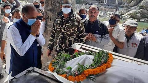 BJP MP Ram Swaroop Sharma cremated with state honors BJP MP Ram Swaroop Sharma cremated with state honors