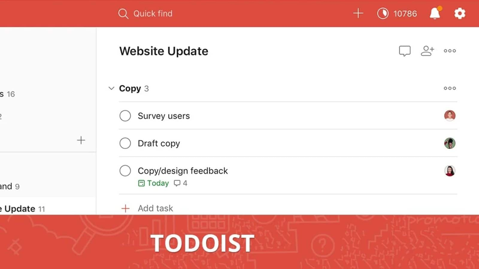 การเพิ่มประสิทธิภาพรายการสิ่งที่ต้องทำใน Todoist(โตโดอิสต์)