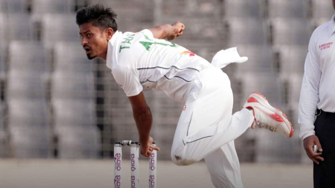 Taijul Islam stars in Bangladesh's historic win with 15th fifer