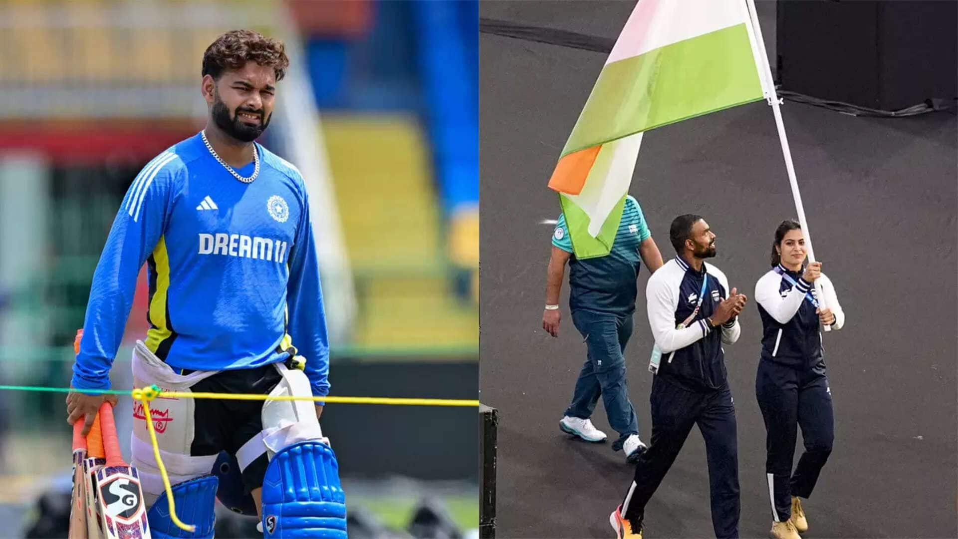 Rishabh Pant congratulates Indian Olympians after Paris 2024 campaign