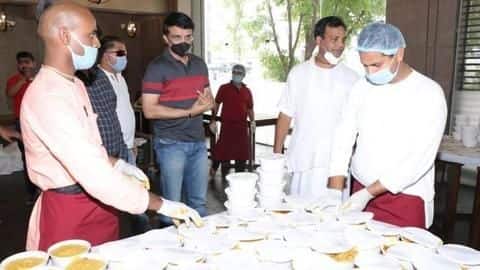 Sourav Ganguly helps feed 20,000 people at ISKCON Kolkata Centre Sourav Ganguly helps feed 20,000 people at ISKCON Kolkata Centre