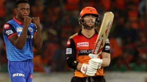 SRH vs DC: David Warner's IPL performance against Kagiso Rabada SRH vs DC: David Warner's IPL performance against Kagiso Rabada