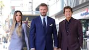 Beckham gets Walk of Fame star; Tom Cruise honors journey