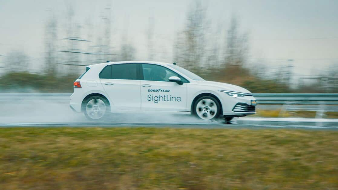 These tires can sense rain, ice for better emergency braking